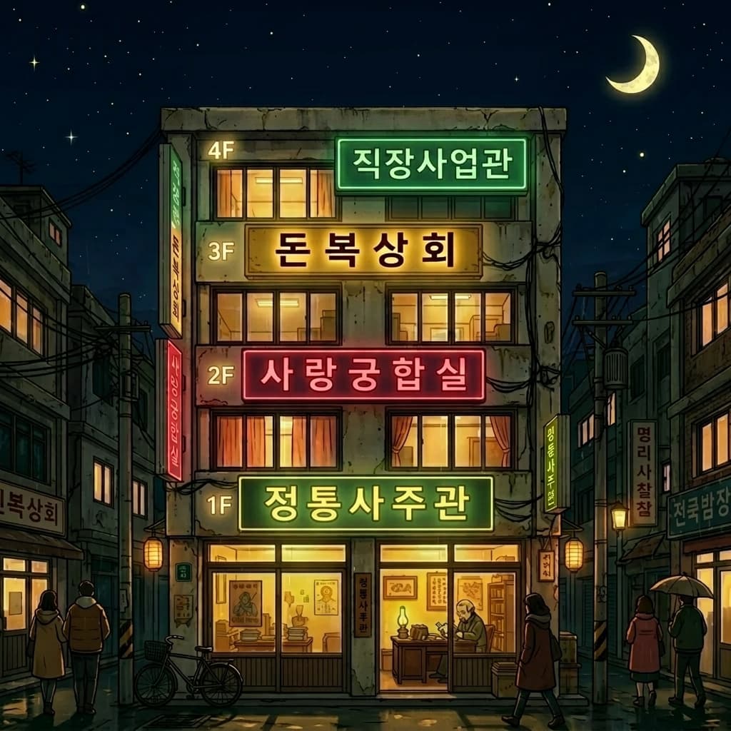 명리종합상가 메인 빌딩